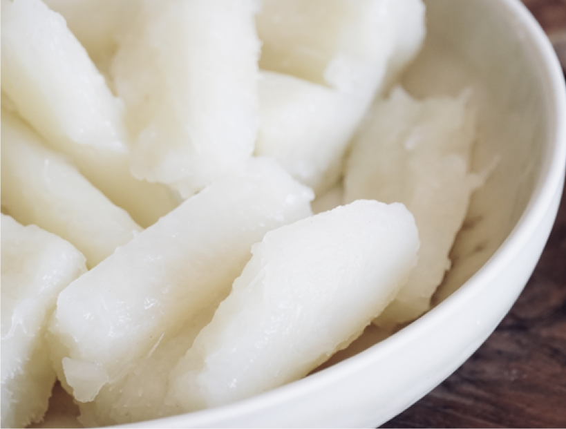Galería 2 Yuca en salsa de aromáticas con sacha inchi